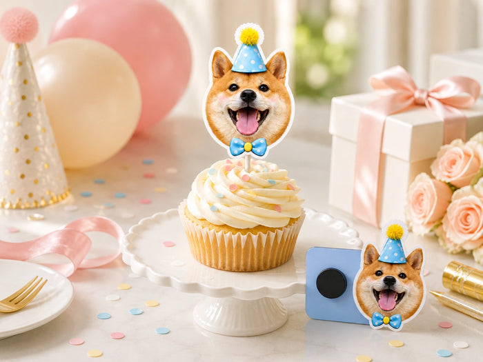Custom Pet Birthday Cake Topper