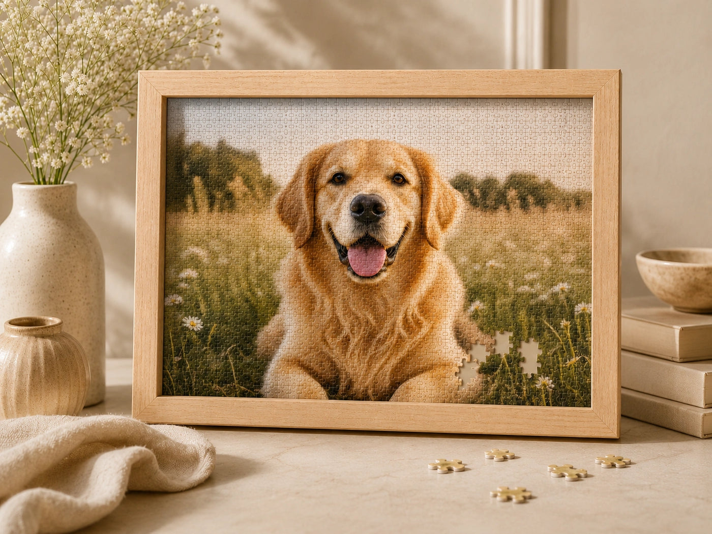 Optional keepsakes arranged in a warm home setting
