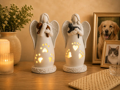 Pet Memorial Angel LED Candle Light