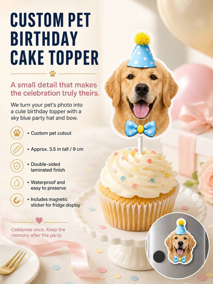 Birthday Moments Pet Set – Personalized Scarf, Memory Card & Custom Stickers