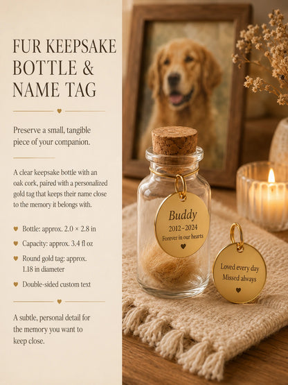 Forever Remembered Pet Memorial Set – Personalized Keepsakes & Paw Print Kit