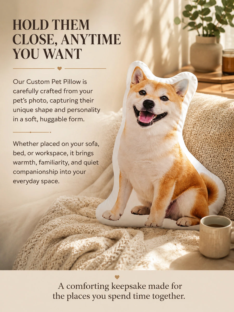Custom Pet Cuddle Pillow