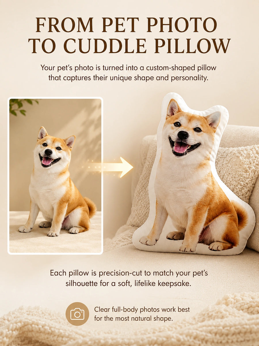 Custom Pet Cuddle Pillow