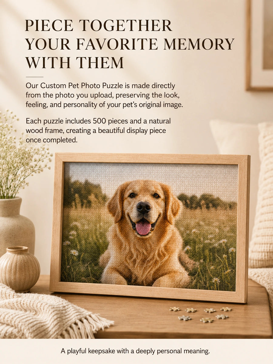 Custom Pet Photo Puzzle