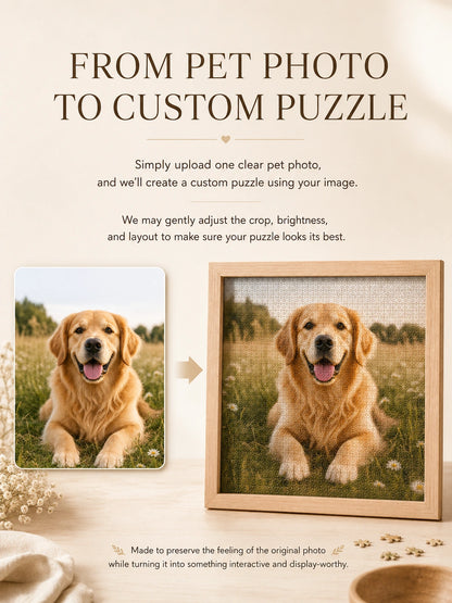 Custom Pet Photo Puzzle