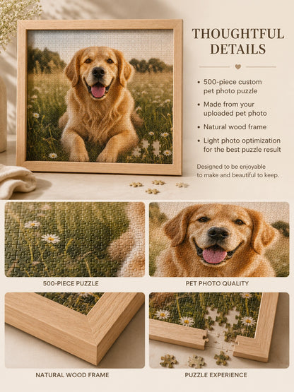 Custom Pet Photo Puzzle