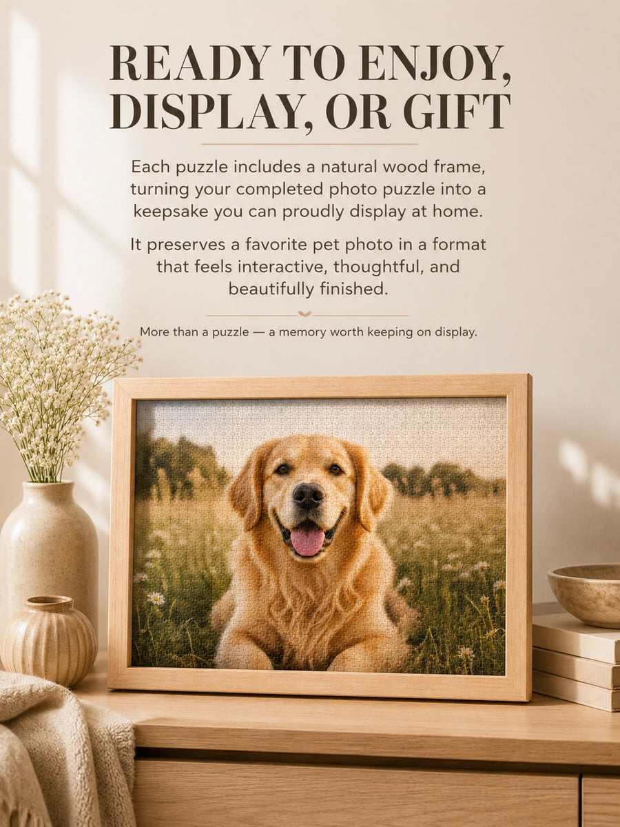 Custom Pet Photo Puzzle