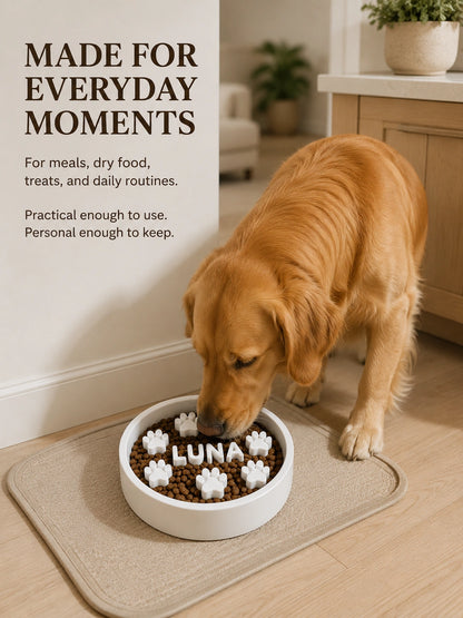 Custom Paw Slow Feeder Bowl