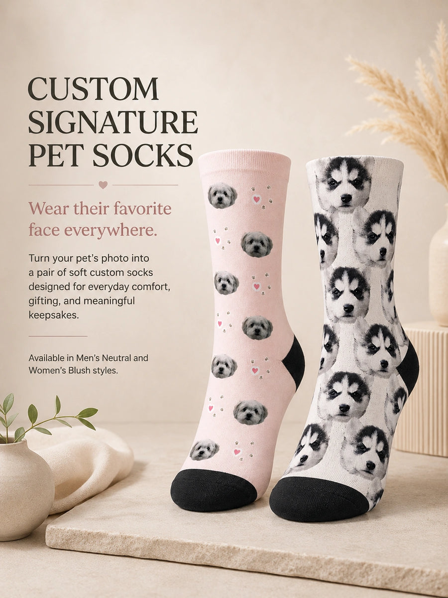 Custom Men’s Signature Pet Socks