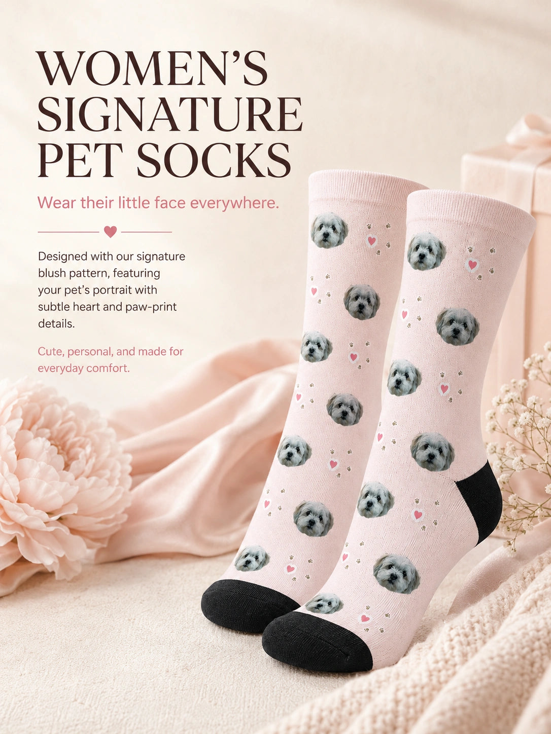 Custom Women’s Signature Pet Socks