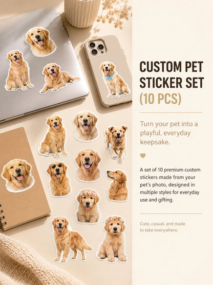 Custom Pet Sticker Set (10 pcs)