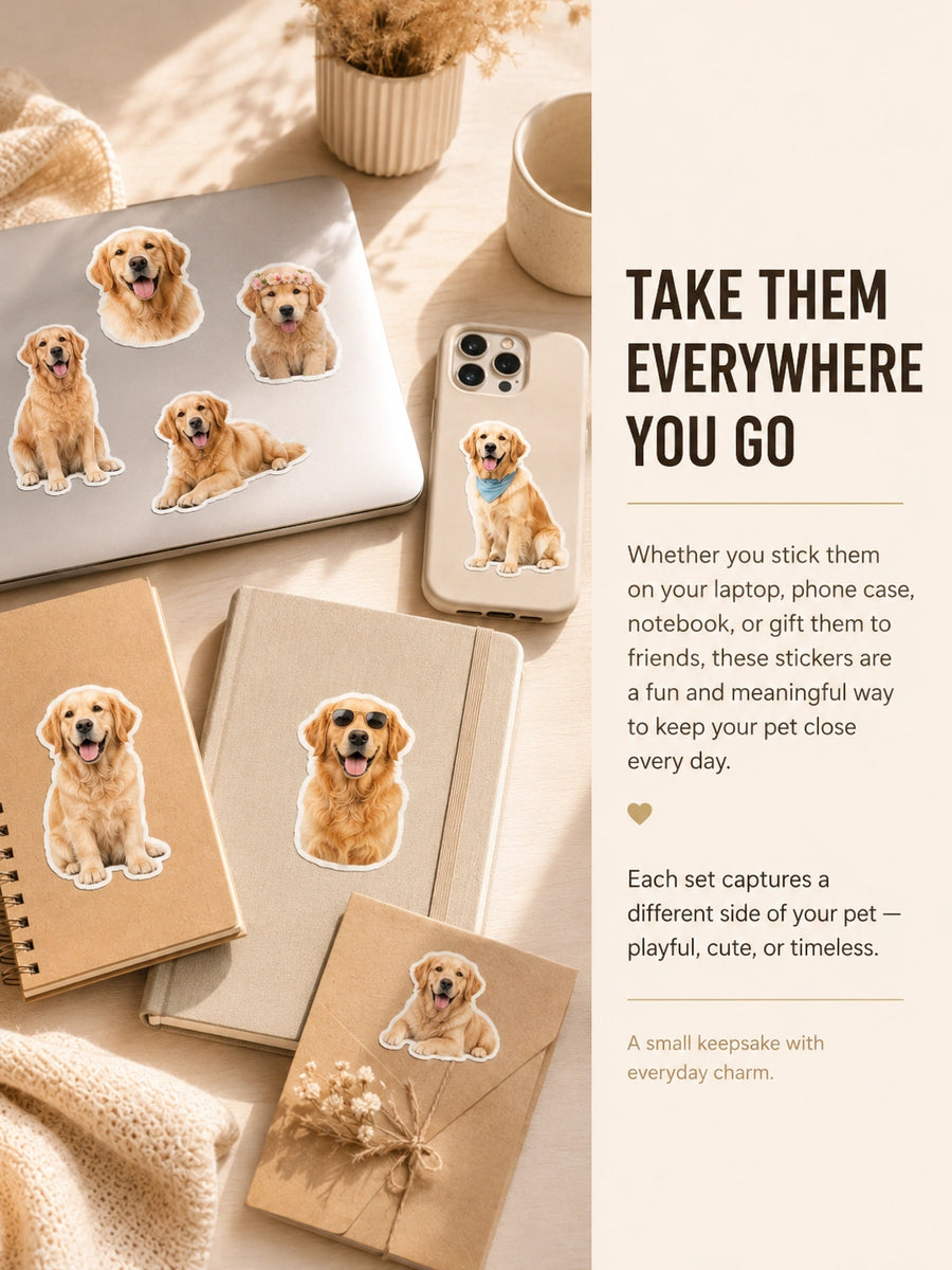 Custom Pet Sticker Set (10 pcs)