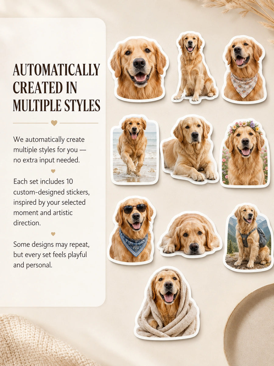 Custom Pet Sticker Set (10 pcs)