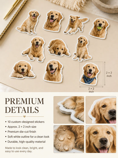 Custom Pet Sticker Set (10 pcs)