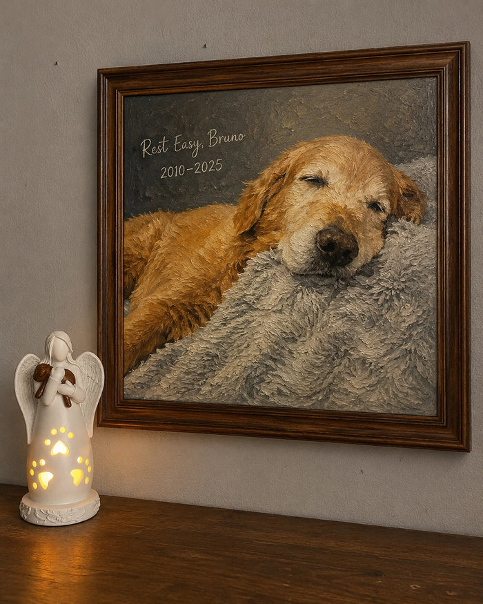 Memorial portrait customer story
